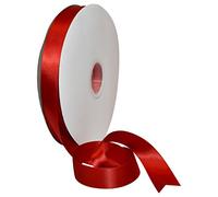 Morex Ribbon Double Face Satin Cinta, Poliéster, Rojo, 7/8" x 100 Yd, 91