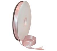 Morex Ribbon Double Face Satin Ribbon, 5/8" x 100 Yd, Light Pink