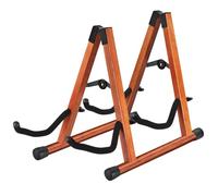 MOREYES Support Guitare Doble, Support Guitare Electrique de Madera para Múltiples Guitarras, Guitarras Acústicas, Bajo, Guitarra Eléctrica, Soporte de Guitarra Acústica Plegable, Fácil de Montar