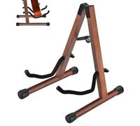 MOREYES Support Guitare, Support Guitare Electrique de Madera para Múltiples Guitarras, Guitarras Acústicas, Bajo, Guitarra Eléctrica, Soporte de Guitarra Acústica Plegable, Fácil de Montar
