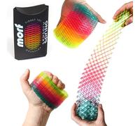 Morf Gusano sensorial de bayas primaverales antiestrés - Juguete elástico flexible para niños, juguete dinámico de primavera con transiciones de color, perfecto para juegos sensoriales y juguetes