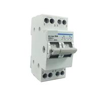 MORFIL 1 Uds. Interruptor de Transferencia Manual de Doble Potencia 2 Polos 16 32 40 63Amp Interruptor de Transferencia Manual Modular (Color : 63A, Size : 2P)