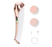 Morfone Lima Eléctrica Pies Durezas con 2 Cabezales de Vidrio Nano - Exfoliador Recargable para Cuidado de Pies, 2 Velocidades, Diseño Ergonómico y Portátil (Rosa)