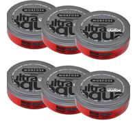 Morfose Rojo Ultra Aqua Pelo Gel Cera Extra Brillante pro-Style (6er Pack) 175ml