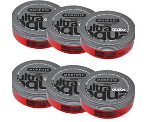 Morfose Rojo Ultra Aqua Pelo Gel Cera Extra Brillante pro-Style (6er Pack) 175ml