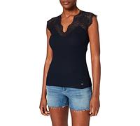 Morgan 202-dena.n, Camiseta sin mangas para Mujer, Azul Marino, XS
