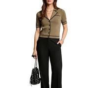 Morgan 241-medin Chaleco, Olivo/Negro, XS para Mujer