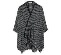 Morgan 242-5belt1 Poncho, Negro, Talla única para Mujer