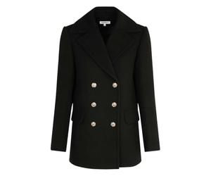 Morgan 242-gcab Abrigo Medio Largo, Negro, 42 para Mujer