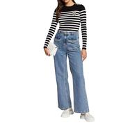 Morgan 242-mray Suéter pulóver, Negro/Off White, L para Mujer
