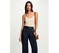 Morgan Camiseta 251-DIDOA sin mangas, tirantes finos y cuello redondo Marfil M, L para mujer