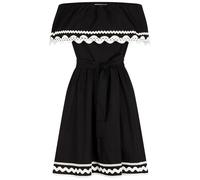 Morgan 251-rcapri Vestido, Negro/Off White, 42 para Mujer