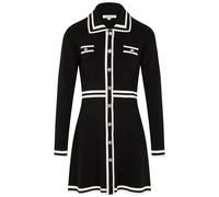 Morgan 251-rmcoco Vestido, Negro/Off White, S para Mujer