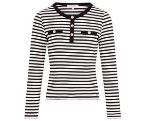 Morgan 251-tscoop Camiseta, Blanco y Negro, M para Mujer