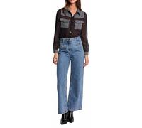 Morgan 252-coscar Blusa, Marino M, 40 para Mujer