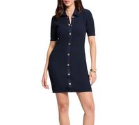 Vestido de punto corto ajustado azul marino mujer L