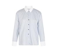 Morgan Blusa 'CHEMISE' azul claro / negro / blanco S azul claro / negro / blanco