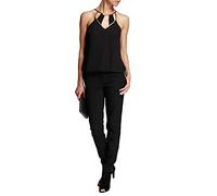 Morgan Blusa con tirantes finos y ribetes Negro 34