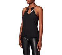 Morgan Blusa con tirantes finos y ribetes Negro 38
