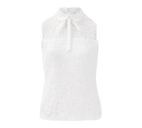 Morgan Blusa sin mangas con encaje forrado Blanco Grand
