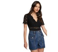 Morgan Body Manga Corta, Negro, L