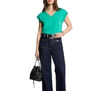 Morgan - Camiseta de Manga Corta con Cuello en V, Trópico M, M