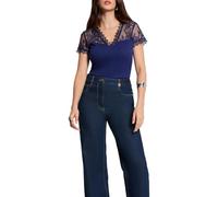 Morgan Camiseta de Manga Corta para Mujer 232-dlami, Azul Profundidad, Talla L