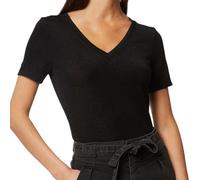 Morgan Camiseta manga corta con escote en V Negro Grand