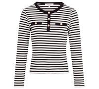 Morgan - Camiseta para Mujer, Blanco y Negro, S