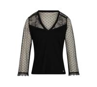 Morgan Camisetas de Manga 3/4, Negro M, L