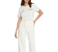 Morgan Camisetas de Manga Corta, Off White M, S