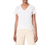 Morgan Camisetas de Manga Corta, Off White M, XS