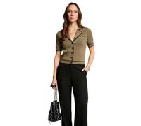 Morgan - Chaleco para Mujer, Olivo/Negro, XS