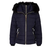 Morgan - Chaqueta con capucha para mujer, talla 34, azul marino, 34