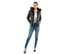 MORGAN - Chaqueta con capucha para mujer, talla 38, color negro, Negro, 38