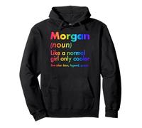 Morgan como Una Chica Normal Solo Cooler Queen Nombre Sudadera con Capucha