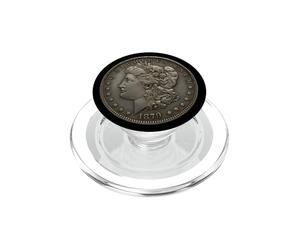 Morgan Dollar 1879 Monedas Numismática USA Coinage PopSockets PopGrip para MagSafe