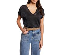 Morgan Jersey escote en V manga corta Azul Marino M