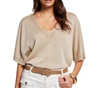 Morgan Jersey escote en V manga corta Lino M