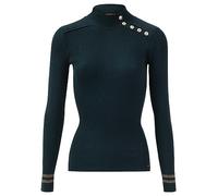 Morgan Jersey manga larga con botones y ribete Verde L