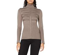 Morgan Jersey manga larga con cuello de tortuga Taupe L