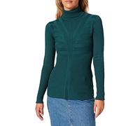 Morgan Jersey manga larga con cuello de tortuga Verde Oscuro. XS