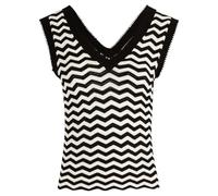 Morgan - Jersey para Mujer, Negro/Off White, M