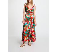 Morgan Morgan - Vestido largo recto estampado. Multicolor