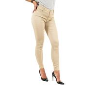 Morgan Pantalon Slim enduit 212-PALONA, Pantalon Bebe Mujer, Beige, 42