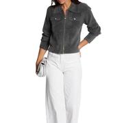 Morgan Pull - Chaqueta con Cuello, Gris Oscuro, L