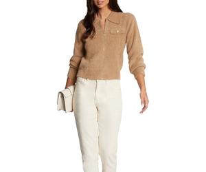 Morgan Pull - Chaqueta con Cuello, marrón Claro, L