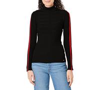 Morgan Pull Col Roulé Bande Couleur Manche Mentoi Pullover Sweater Mujer