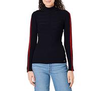 Morgan Pull Col Roulé Bande Couleur Manche Mentoi Pullover Sweater Mujer