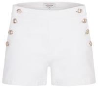 Morgan Short ajustado con botones Blanco 34